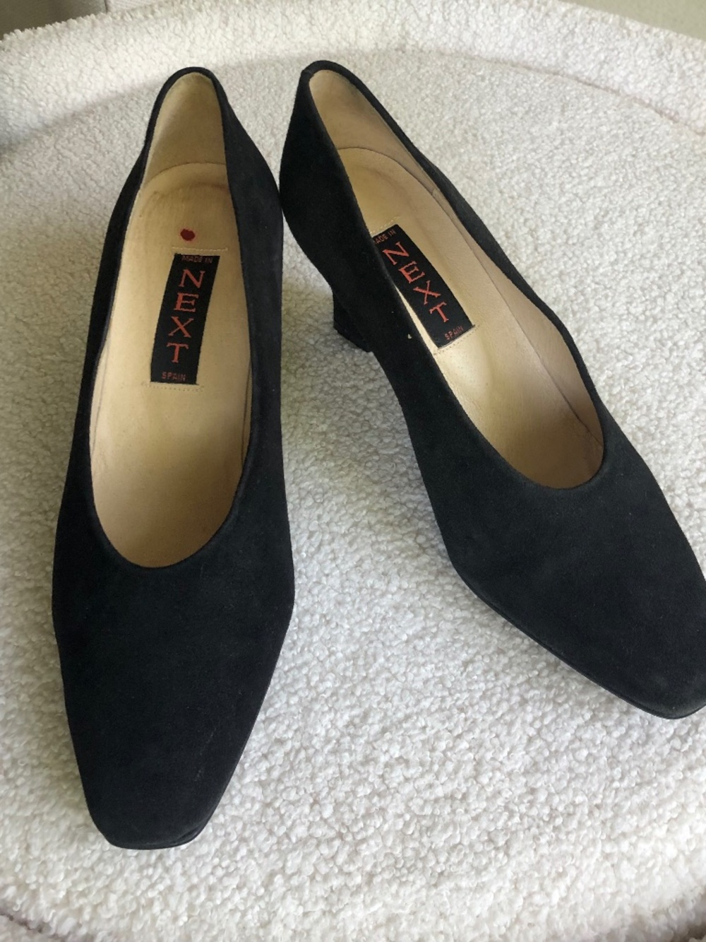 Next UK Black Suede Shoes Size 36 EU 3 1/2 UK